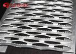 Traction Aluminum Bar Galvanized Steel Grating Stair Treads , Perforated Grip