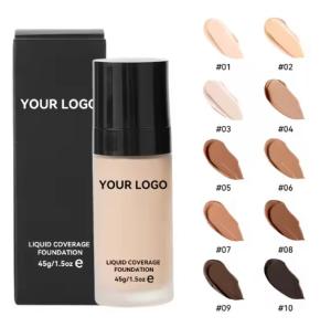 Wholesale OEM Make Your Own High Quality Foundation Liquid Full Cover Long Lasting Private Label Matte Waterproof Makeup Foundation from china suppliers