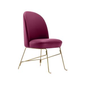 Wholesale Padded Armless Upholstered Dining Chairs Kitchen Furniture High Density Sponge from china suppliers