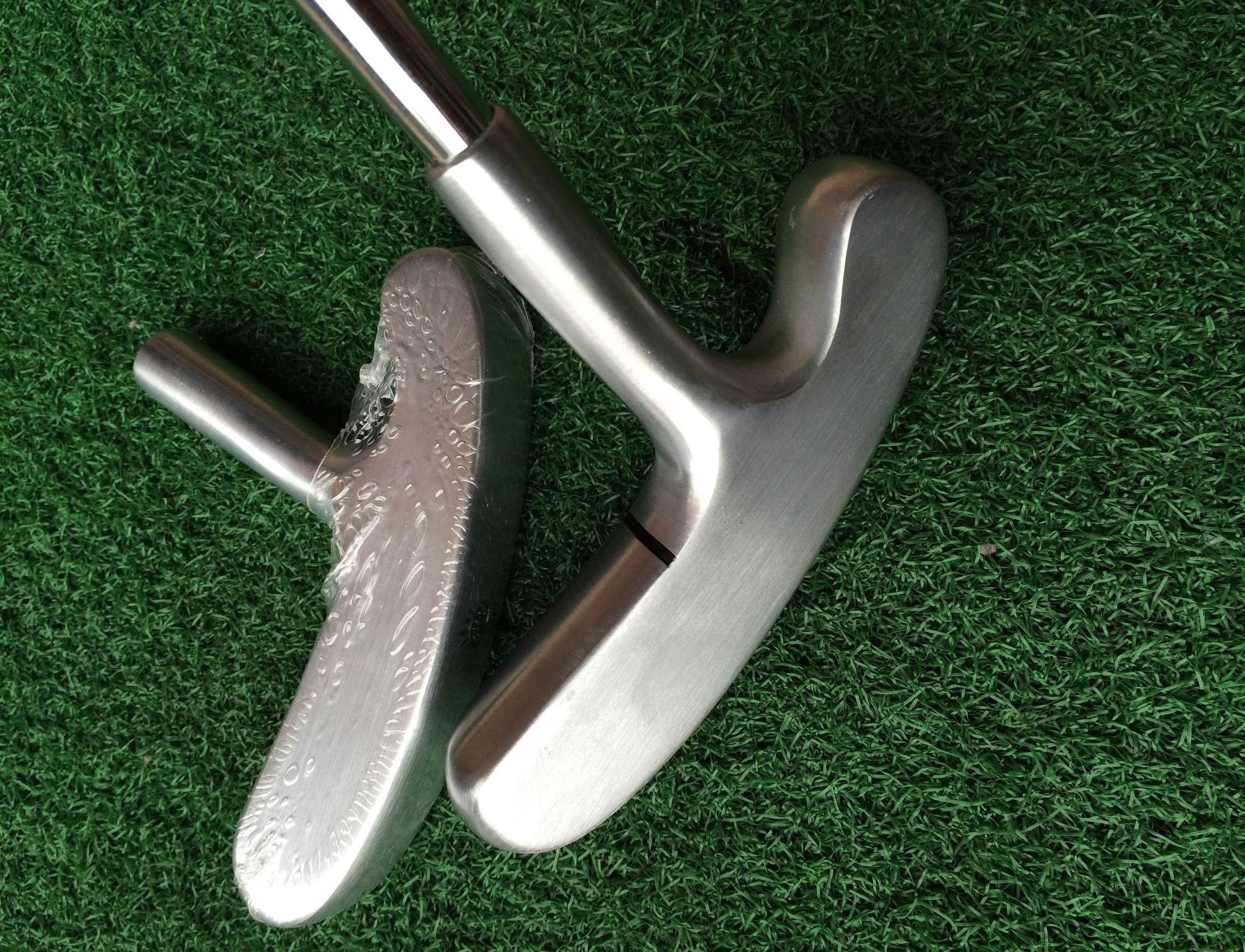 golf putter , silver silk golf putter , two way golf putter , silver wire golf putter