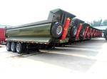 1310mm Wheel Base Heavy Duty Hydraulic 3 Axles 60-80 Tons Self-dumping Dump Semi