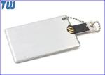 Metal Credit Card USB Flash Drive Device High Quality Printing Free Ball Chain