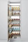 Removable MDF Unit Kitchen Cabinet Accessories 304SUS Pull Out Baskets
