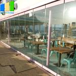 Office Movable Partition Walls Glass Folding Glass Door Exterior Frameless Glass