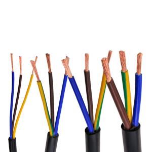 Wholesale Flexible Power Cable H07RN-F 4 x 25mm Electric Cable with PVC Insulation Material from china suppliers