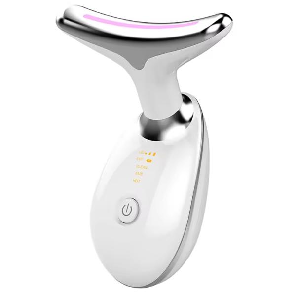 Vibration Skin Tighten Massager Wrinkle Led Light Therapy Face Neck Beauty