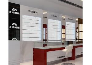 Wholesale Eyeglasses Shop Glass Display Wall Cabinet With LED Light , Jewellery Display Cabinets from china suppliers