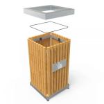 Rolling Cover EN840 Certificate 10.5gal Outdoor Waste Container