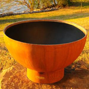 Wholesale Customizable Laser Cut Firepits Portable Corten Steel Fire Pit Outdoor Prerusted from china suppliers
