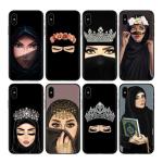 Lightweight Designer Cell Phone Cases Black Islamic Hijab Girls Gift Anti Shock