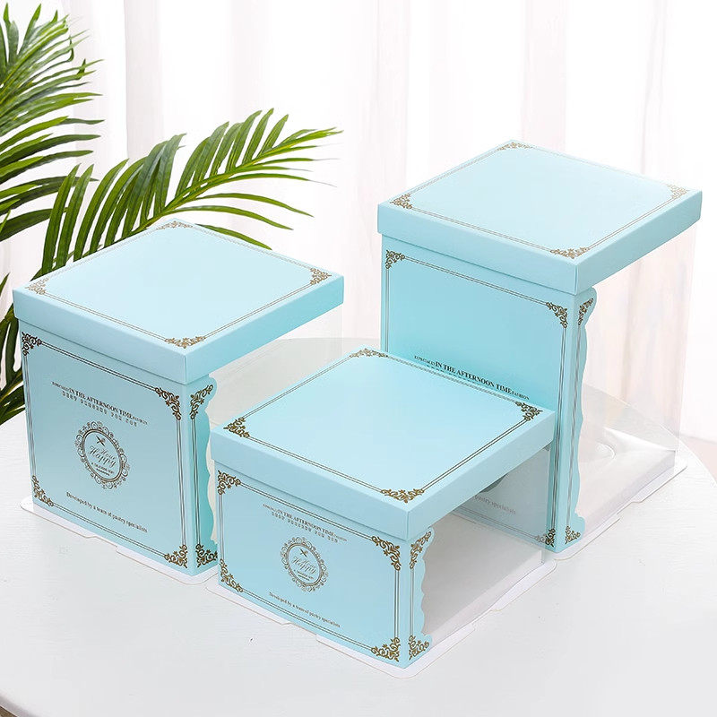 Custom Made Cake Packaging Boxes Design Requirement AI CDR Or PDF and Paper Thickness Customer Can Decide