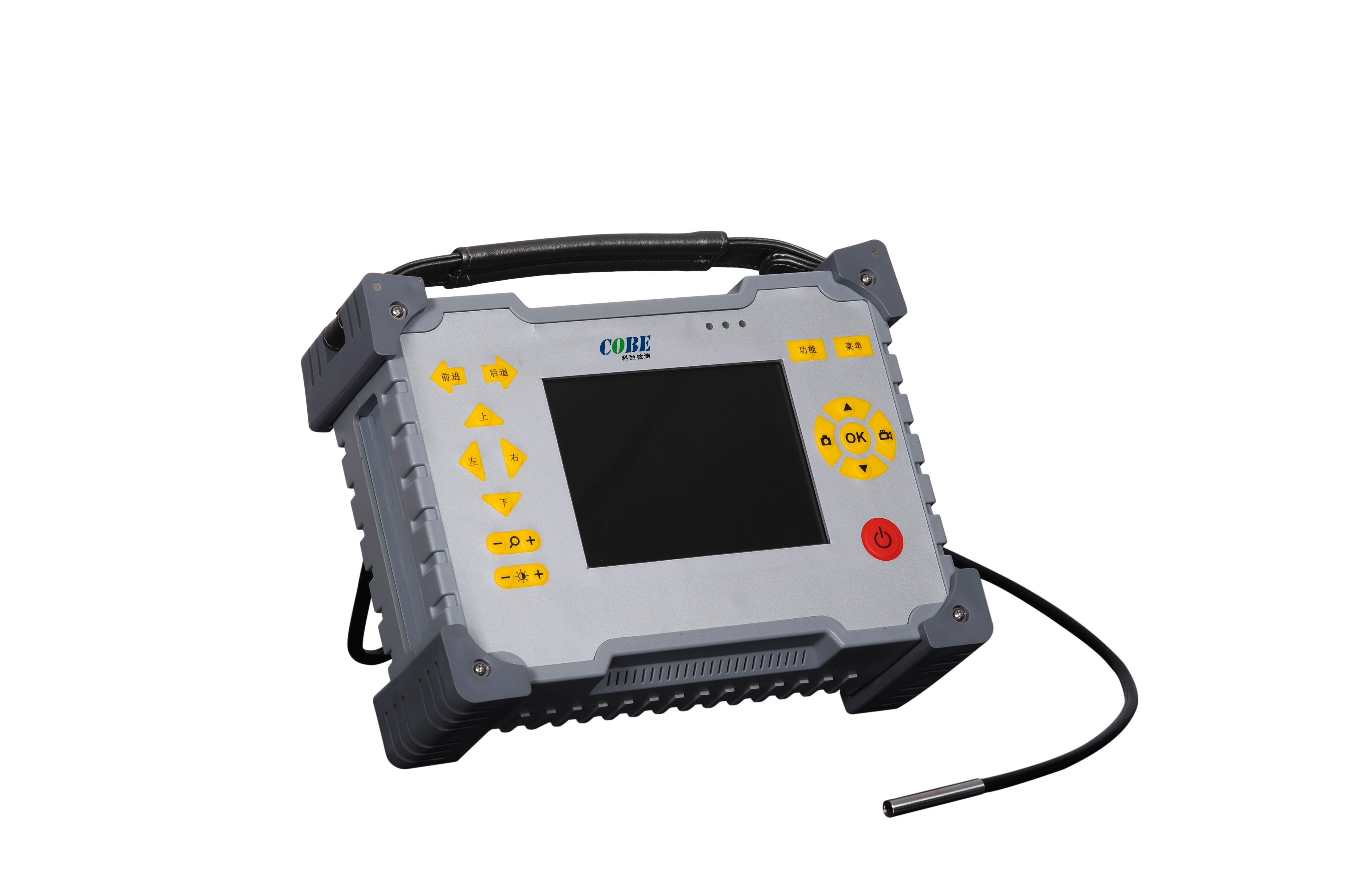 HD CCD Sensor Industrial Video Endoscope 8 LCD Brightness Railways Use