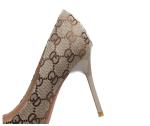 8666-9 Europe And The United States Sexy Pointed Shallow Mouth High Heels Net