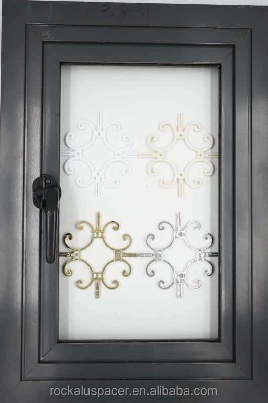 Insulating Glass Uv Proof Georgian Glazing Bars Golden Plastic Flower Design
