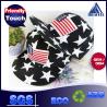 Buy cheap Anti - Wrinkle Black Cotton Snapback Baseball Caps 3D Logo USA Flag Strip from wholesalers