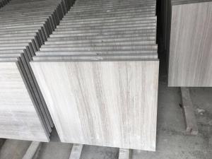 Wholesale Modern Marble Bathroom Floor Tile , Wood Grain Natural Stone Shower Tile from china suppliers