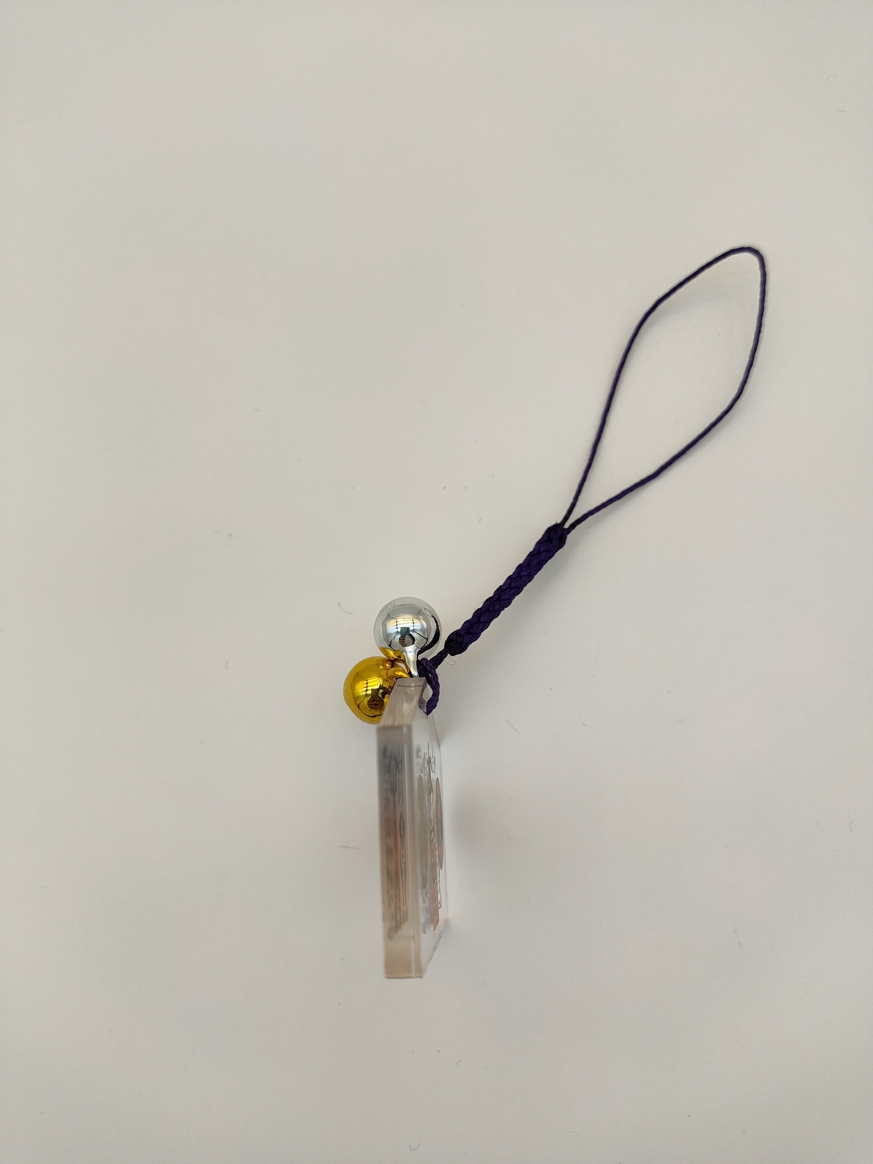 Cute Acrylic Sheet Keychain Ornamental Bell Attached 3mm Thick