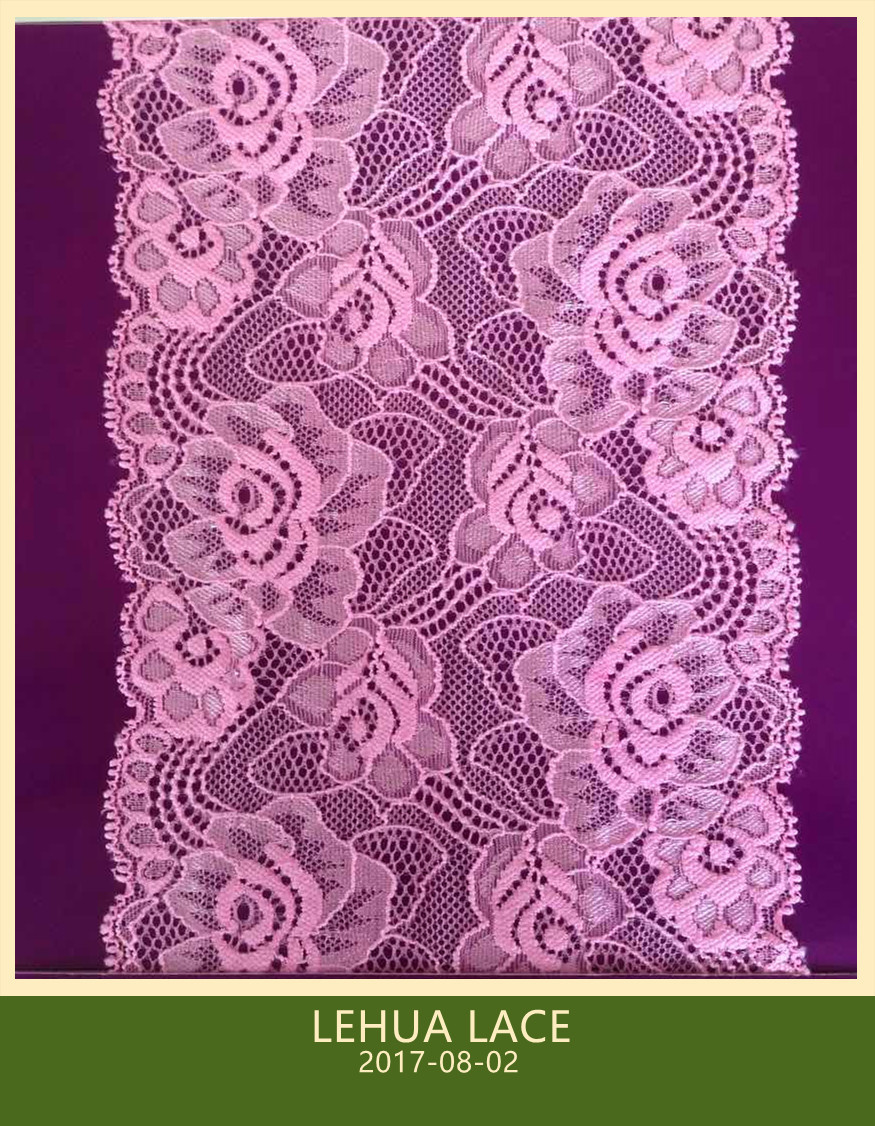 Hot Selling and nice quality Nylon Spandex Stretchy Brazil Lace from China
