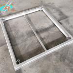 Black Aluminum Alloy 4 Legs 2.62ft Exhibition Diy Stage Platform