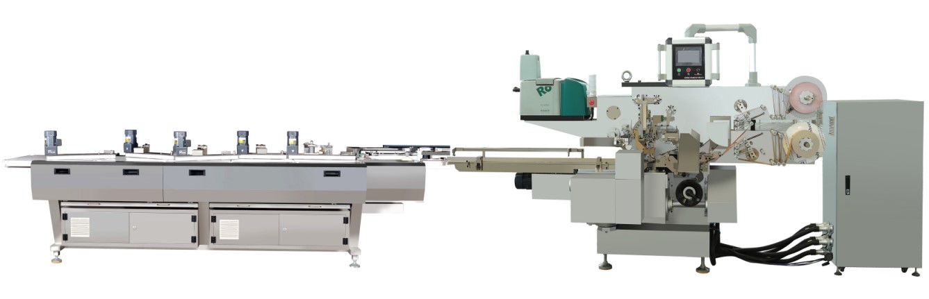 0.6mp Air Supply Full Automatic Candy/Chocolate Bar Envelop Fold Packing Machine 2900*1500*2000mm