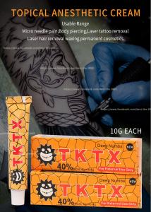 Wholesale Stop Pain TKTX Tattoo Numbing Cream Gold 10g Lidocaine Microblading from china suppliers