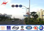Octagonal Steel Street Lighting Poles Traffic Light Signals With Powder Coating