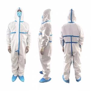 Wholesale 70g Asbestos 175cm Disposable Protective Coveralls from china suppliers