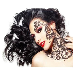 Wholesale Waterproof Non Toxic Gold Foil Body Tattoo Sticker for ladies from china suppliers