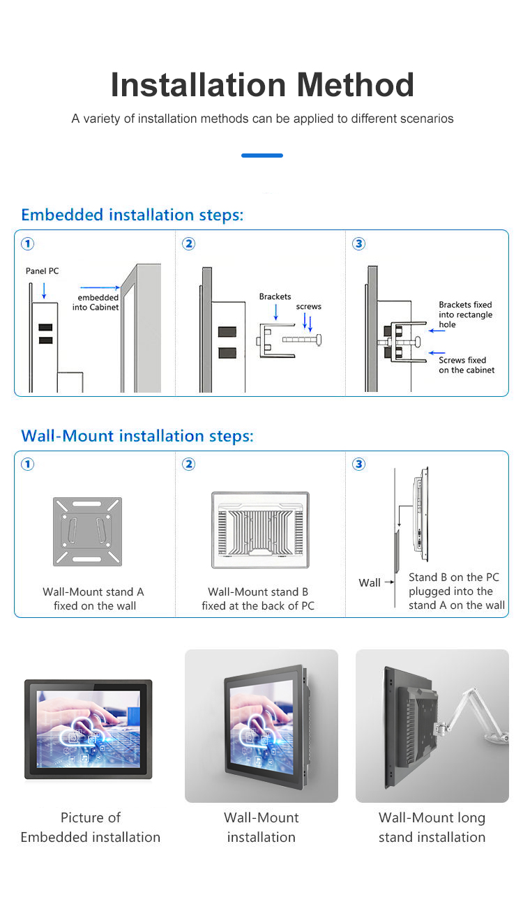 10.1 Inch Touch Screen Panel PC with Inter J1900 Processor and Industrial Grade Design