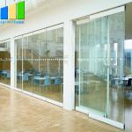 Office Movable Partition Walls Glass Folding Glass Door Exterior Frameless Glass