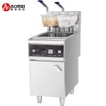 18kW Stainless Steel 28L Single Tank Basket Fryers for Commercial Kitchen