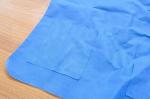 Blue Short Sleeve Hospital Surgical Scrubs Disposable Scrub Suit Clothing