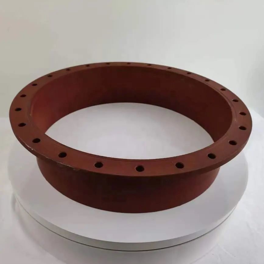 Bernet 16inch Large Diameter Iron Steel Red Flange for Manhole Cover of Tanker