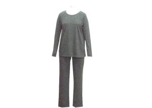 Wholesale Comfortable Home Wear Ladies Loungewear Sets Round Neck Tops And Long Pants from china suppliers