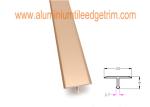 Extrusion Aluminium Floor Trims T Shaped 20mm Width Floor Decoration Lines