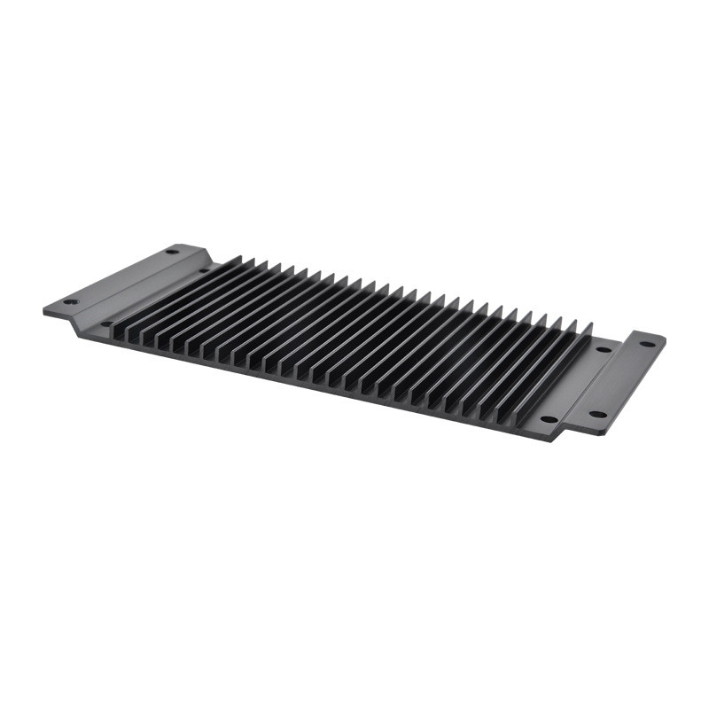 LED Lighting Black Anodizing Extruded Aluminium Heatsink Cutting T Profile