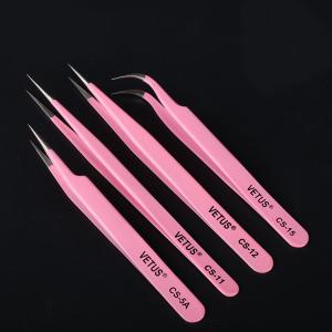 Wholesale Colorful Makeup Eyelash Extension Tweezers Customized from china suppliers