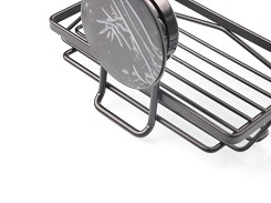 173mm Bathroom Soap Dish Holder SS201 WGO Suction Soap Holder
