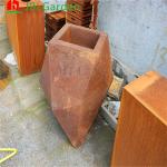 1500*500*600mm Flower Pot Outdoor Garden Metal Ornaments Corten Steel Rectangula