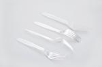 Transparent plastic forks 18 cm length