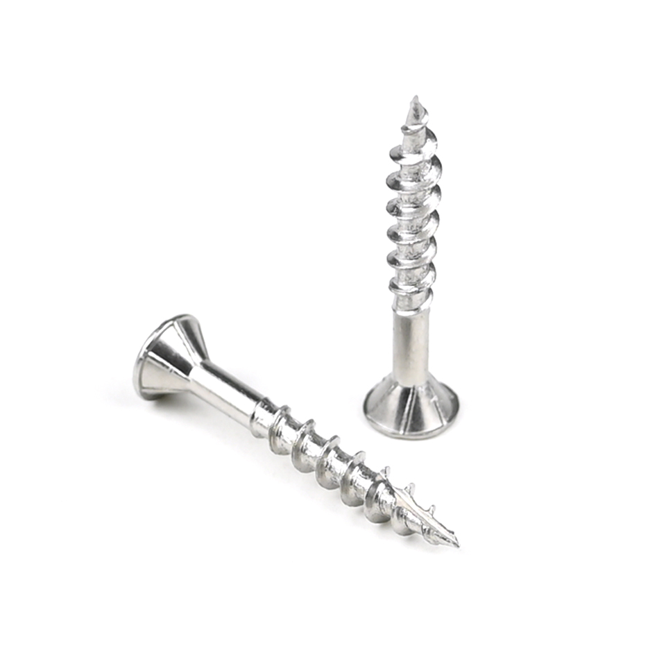 Easy Installation Flat Head Stainless Steel M3.3x25mm Chipboard Screw for Affordable