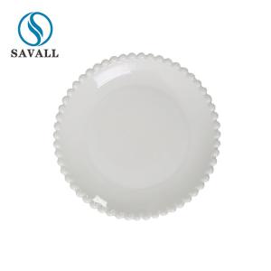 Wholesale Retro White Pearl Edge European Western Ceramic Dinnerware Sets from china suppliers