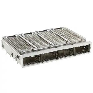 Wholesale 2007625-1 QSFP+ Cage Assembly 1x4 Port With Heat Sink 14 Gb/s Press-Fit Through Hole from china suppliers