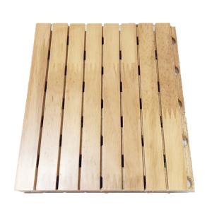 Wholesale Sound Absorbing Board Fire Retardant Finished Function Room Wood Grooved Acoustic Panel from china suppliers