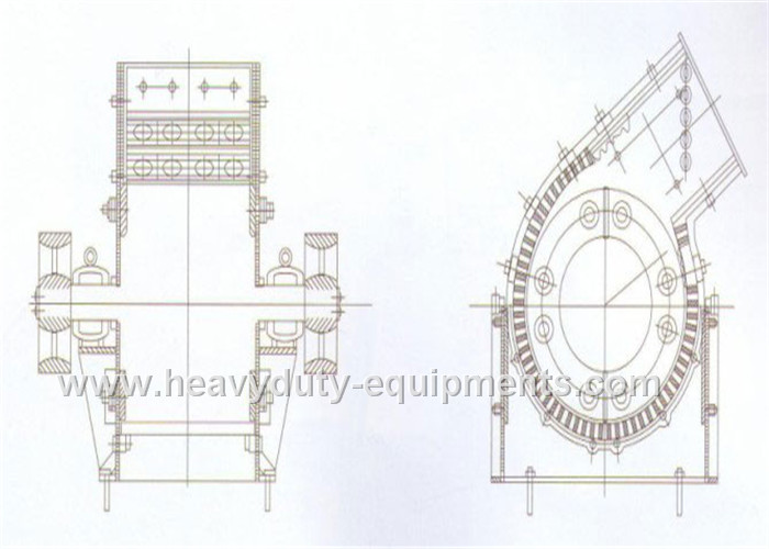 Hammer Crusher with high-speed hammer impacts materials to crush materials wet and dry