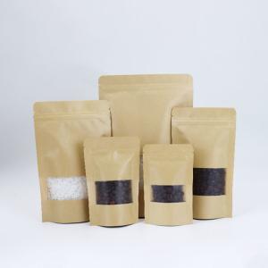 Wholesale Manufactures Selling Custom Size Kraft Stand Up Pouch Packaging With Zipper Lock from china suppliers