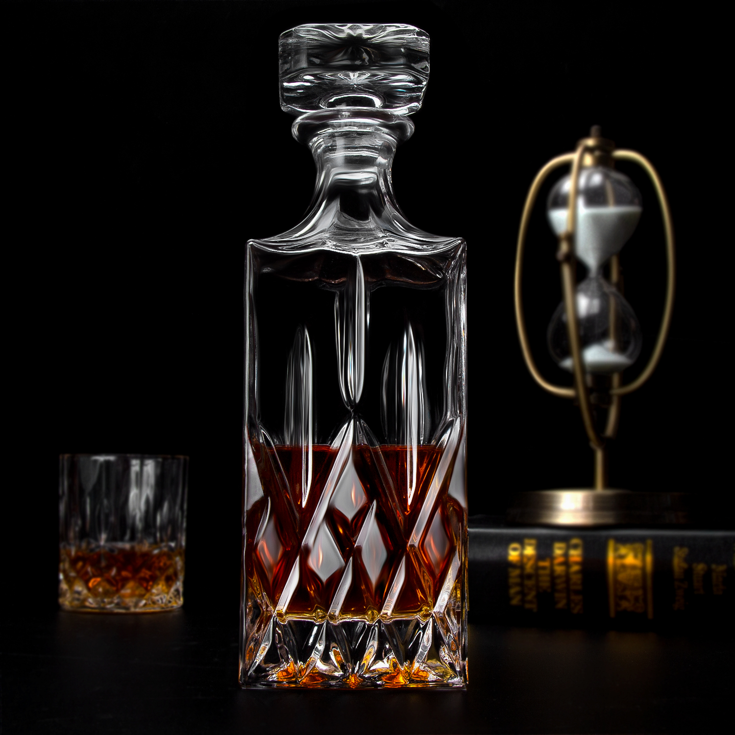 Wholesale Vintage Factory High Quality Crystal Oxford Glass Whiskey Wine Decanter