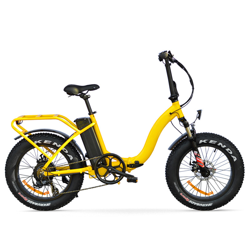 Customizable OEM 2024 Latest Portable Folding Ebike with Snow Fat Tire 48V 13Ah Battery