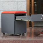 File Storage 2 Drawer Full Steel Metal Mobile Pedestal