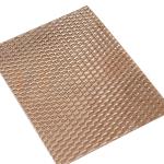 Rose Gold PVD Color AISI 201 304 316 Mirror 5WL Shape Embossed Stainless Steel